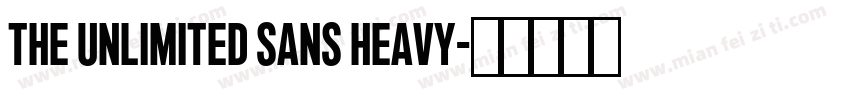 The Unlimited Sans Heavy字体转换